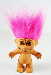 little trolls with crazy hair